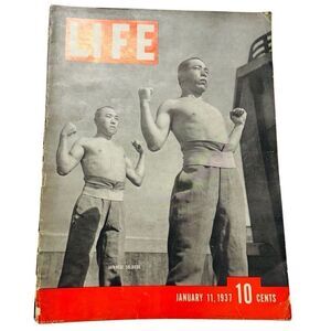 Life Magazine January 11, 1937 -  Japanese soldiers on front cover